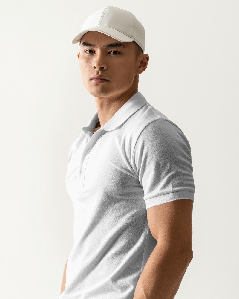 Polo Solid white