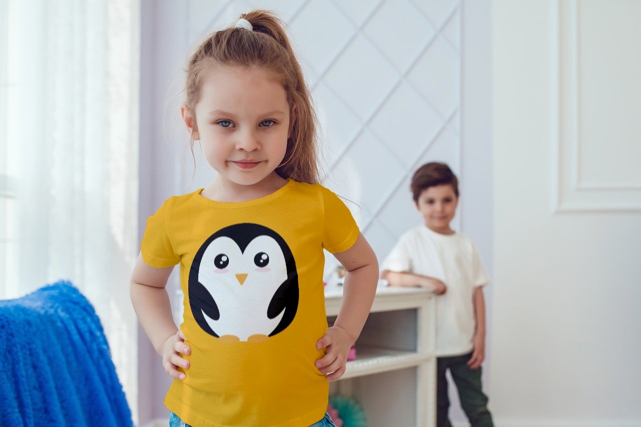 Girls Penguin Golden Yellow